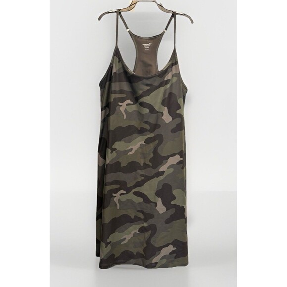Old Navy Power Soft Performance Racer Back Mini Dress Camo Sz L - Picture 3 of 7